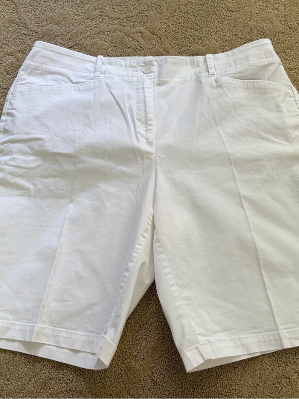 Talbots White Bermuda Shorts 16W